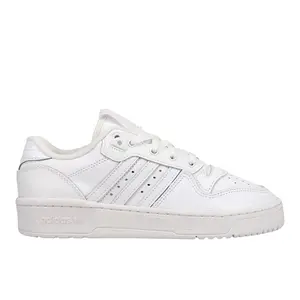 adidas Womens Rivalry Low Lace Up Sneakers Shoes Casual - White