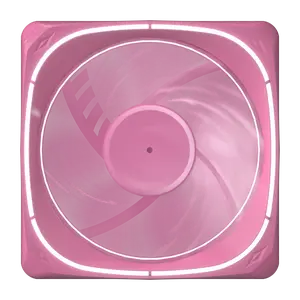 Vetroo DF120 120mm Case Fan White LED Lighting PC Cooling Fan Pink Fan Frame for Radiator/CPU Cooler/Computer Case