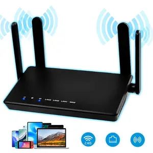 2026 New 2.4G WiFi Router, WPA2 Security, Easy Installation, 4 Antennas, High Speed & Wide Coverage