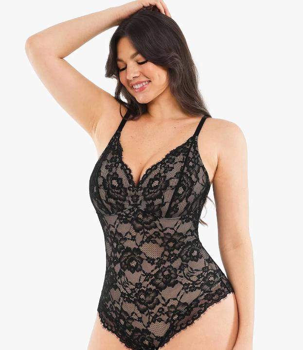 Popilush Lace Smooth V-Neck Shapewear Bodysuit Official Elegant-LIVE Popilush Lace Smooth V-Neck Shapewear Bodysuit Official Elegant-LIVE
