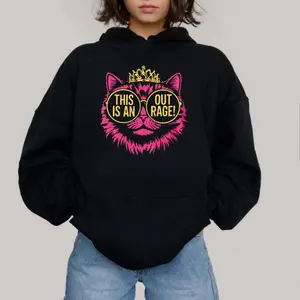 Princess Donut Hoodie, This Is An Outrage, Dungeon Crawler Carl Tee, Fantasy Book Reader, Geeky Cat Lover, Unisex Sweater Pullover Tee