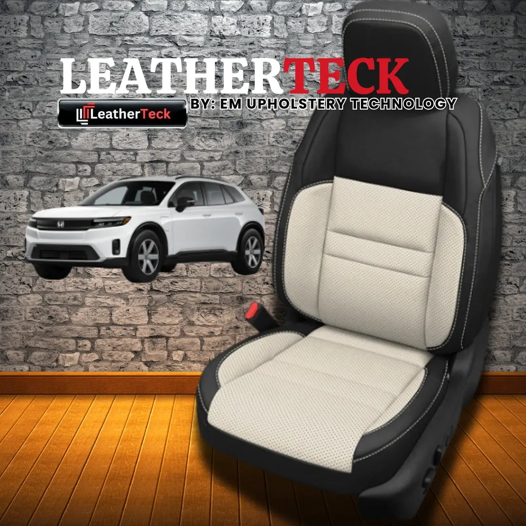 Deluxe Katzkin Leather Upholstery Covers Kit for 2024 - 2025 Honda Prologue K5 All Trims - Black wrap Pearl combo