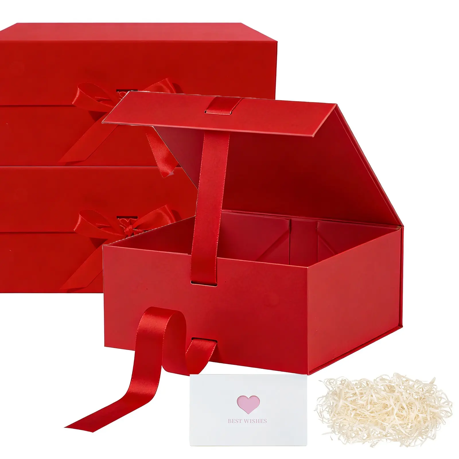 Hard Large Gift Box with Lid, Foldable Magnetic Gift Boxes,Groomsman Box bridesmaid proposal box, Reusable Gift Boxes for Clothes, Gift Idea