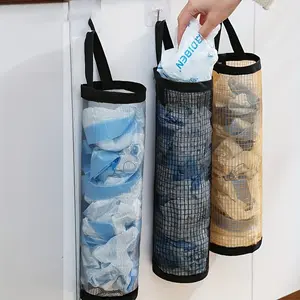 Storage bags, garbage bags, storage bags, kitchen plastic bags, sorting hanging bags, household hanging garbage mesh bags, convenient and quick storage