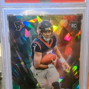 C.J. Stroud-2023 Panini Prizm Prizmatic  #6 Green Ice Prizm Rookie PSA 10 Texans