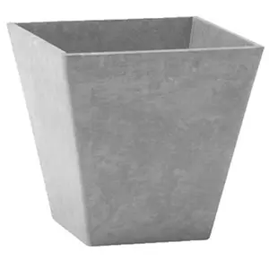212 MAIN 10 in. Square Shape Ella Grey Novelty Planter for Home Improvement, Garden Supplies, Vertical Gardening, Outdoor Safe