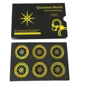 Quantum Shield EMF Protection Stickers Anti-Radiation for Phones, Laptops, Tablets and Other Electronics Appliances - 6pcs Nano-Anion Radiation Block