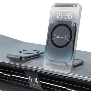 Car Phone Mount 2026 New Model Automotive Foldable Magnetic Navigation Tesla Vehicle Universal Anti-Shake Support Stand