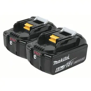 Makita BL1860B-2 18V LXT Lithium-Ion 6.0Ah Battery Pack for Power Tools