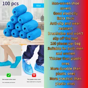 Holiday Disposable Shoe Covers – 100pcs Anti-Slip  Dust-Proof | Perfect for Christmas Guests  Black Friday Home Prep