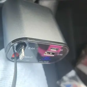 Product Review of 4-in-1 Retractable Car Charger, 100W USB-C Fast Adapter with Lightning Cable & Dual Ports for iPhone, iPad, AirPods, Samsung, Google Pixel from m**1