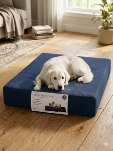 Premium Luxury Dog Bed Cover 36L x 27W x 4H Inches Durable Pet Bed Cushion Case, Ultra Soft Comfortable Fabric, Removable Machine Washable Cover, Scratch Resistant Material for Medium to Large Dogs