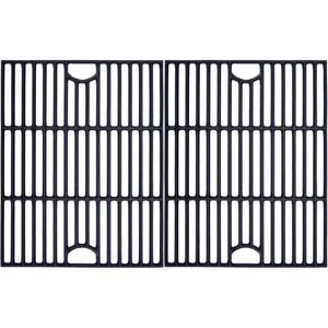 17 Inch Grill Grates Replacement for Nexgrill 4&5 Burner 720-0830H 720-0783E 720-0670A 720-888N, Kenmore 41516106210, Charbroil 463241113, 2 count Cast Iron Cooking Grates(17" x 13 1/4" Each)