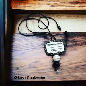 Personalized Composition Notebook Lanyard Teacher School