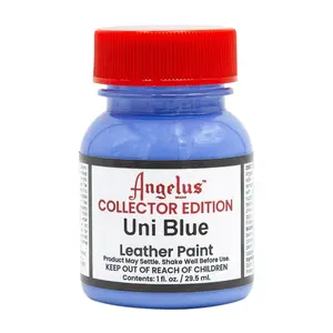 Angelus Collector Edition Uni Blue Acrylic Leather Paint - Shoe Paint, Custom Shoes, DIY Craft Supplies, Leather Crafting