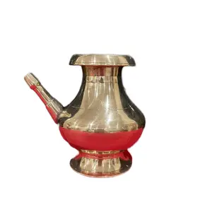 Traditional Brass Karuwa Nepali Water Jug for Kitchen and Dining 6 inch height- Drinkware