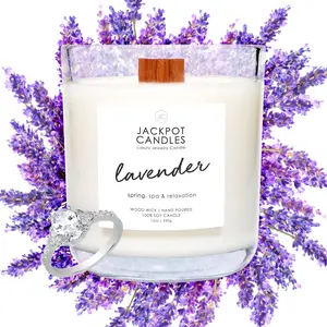 Lavender Wooden Wick Candle Lavender Wooden Wick Candle