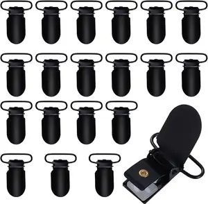 20pcs 1" Suspender Clips Metal Holder Clips Sheet Fasteners Clips Suspenders Holder for Mattress Pad Cover Sofa