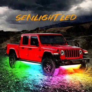 Underglow LED Lights Kit for Cars RGB App Remote Control Music Sync Waterproof Universal Fit TikTok Viral Car Enthusiasts Night Cruises Custom Glow