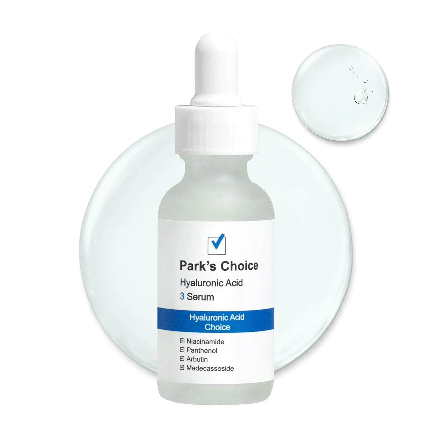 Park's Choice Hyaluronic Acid Serum | 3% Hyaluronic Acid Complex | Hydrating Face Serum | Niacinamide & Panthenol Moisturizing Serum