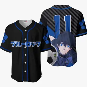 Anime Yoichi Isagi 11 Blue Lock Baseball Jersey for men n women anime jersey