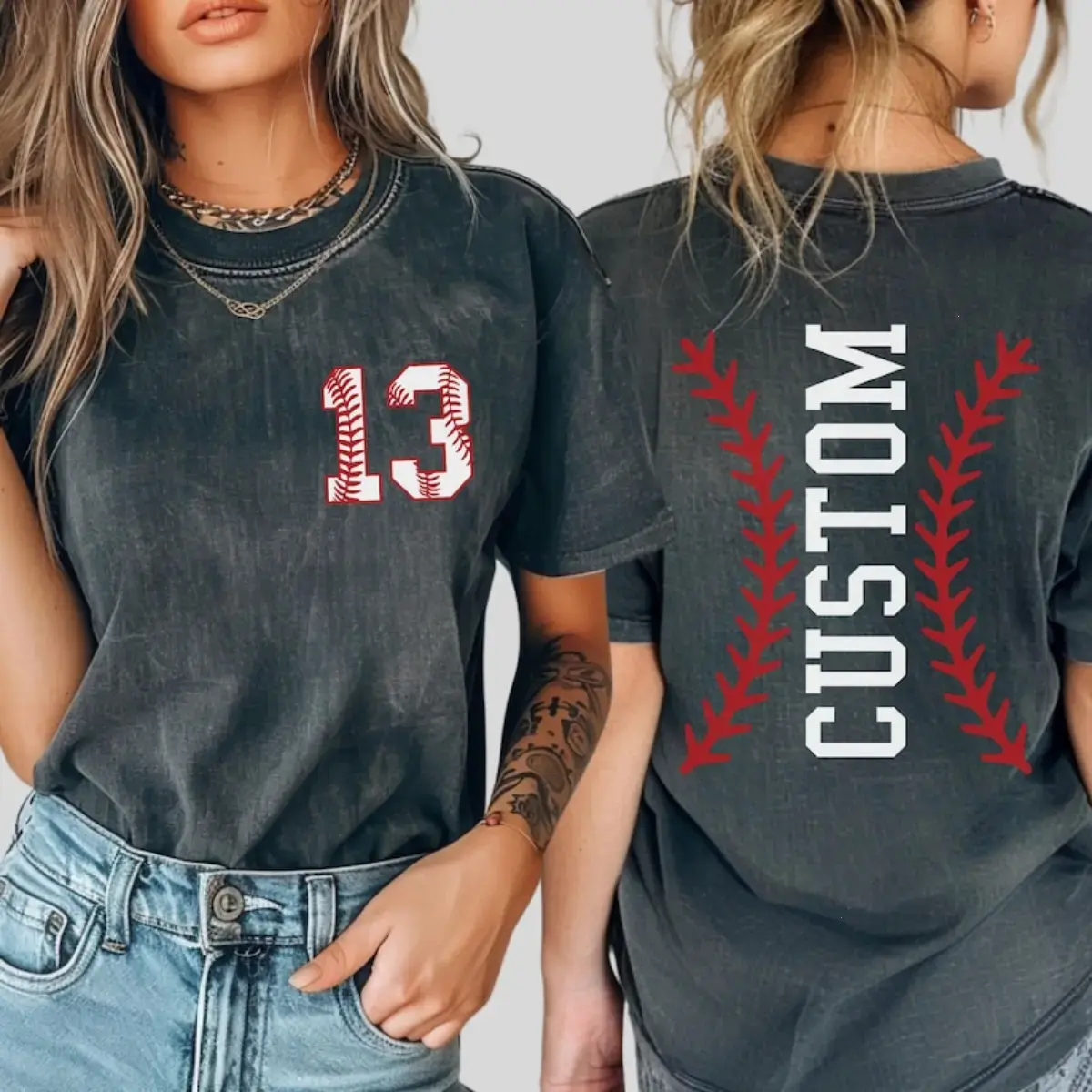 Comfort Colors Custom Baseball Number and Name T-shirt, Comfort Colors Baseball Custom Shirt, Baseball Mom Tee,Personalized Baseball, Custom Baseball