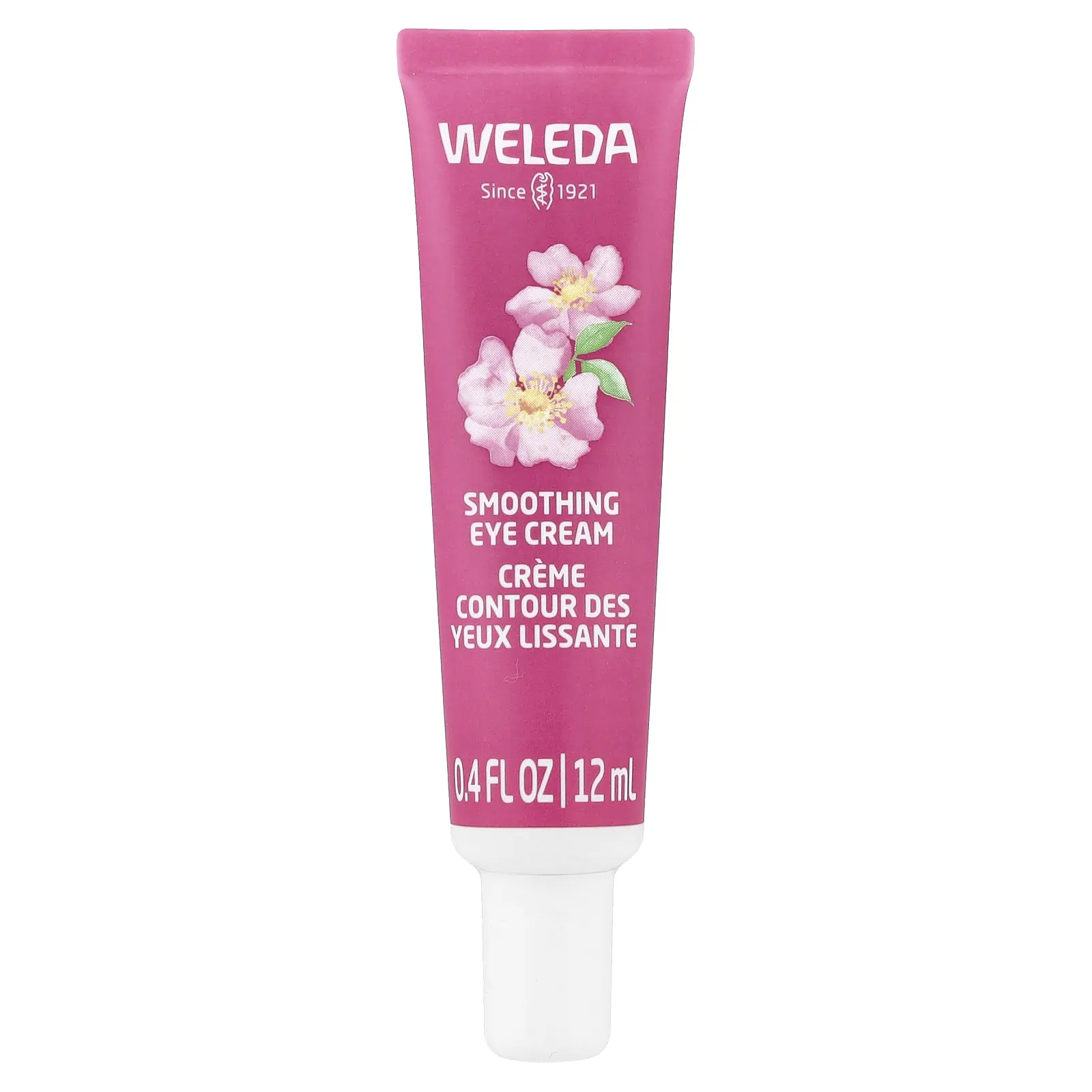 Weleda Smoothing Eye Cream, Wild Rose & White Tea, Fragrance Free, 0.4 fl oz (12 ml)