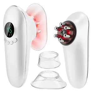 Portable Multifunctional Vacuum Massager, integrated microcurrent, heating and red light, facial & body relaxing tool for daily home use
