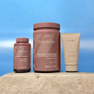 Ody Ody Transformation Kit with Nutriplus Cookie Crunch Shake, Green And Berry Gummies, and Dr C Tuna Paprika And Chili Massage Gel