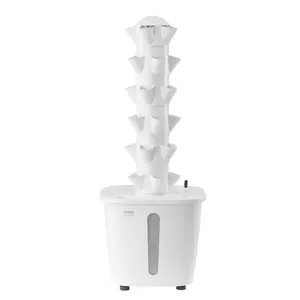 VEVOR Hydroponic Growing System, 30 Pods Vertical 6 Tiers Hydroponic Tower, Home Hydronic Garden with Water Pump Timer, Water Circulation Plants Germination Kit for Indoor Herbs Fruits Vegetables