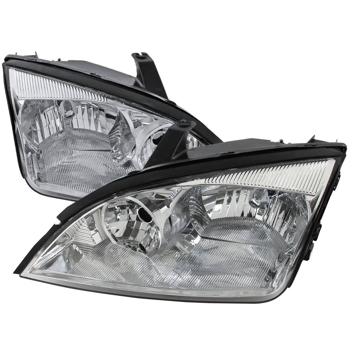 2005-2007 Ford Focus Factory Style Headlights (Chrome Housing/Clear Lens) 2005-2007 Ford Focus Factory Style Headlights (Chrome Housing/Clear Lens)