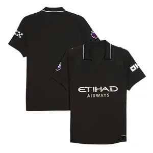 Black Color MCI Style 25/26 Jersey, MCI Short Sleeve Away Edition Shirt