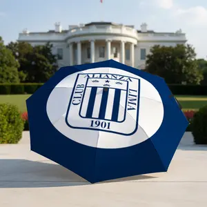 Alianza Lima Logo Umbrella, portable and foldable design, 8 ribs, a casual accessory for Halloween, Christmas, and birthday gifts. Y251205008