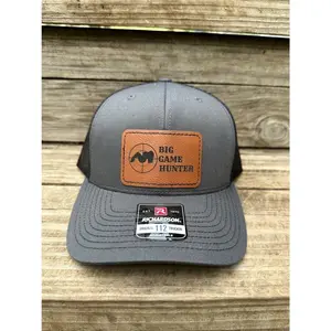 Big Game Hunter Richardson 112 Trucker Hat, Laser Engraved Patch