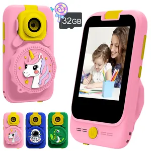 Children's microscope mobile phone, multifunctional children's mobile phone, USB powered portable mini high-definition microscope, educational science set toys, birthday and Christmas gifts, toys suitable for girls aged 3-10