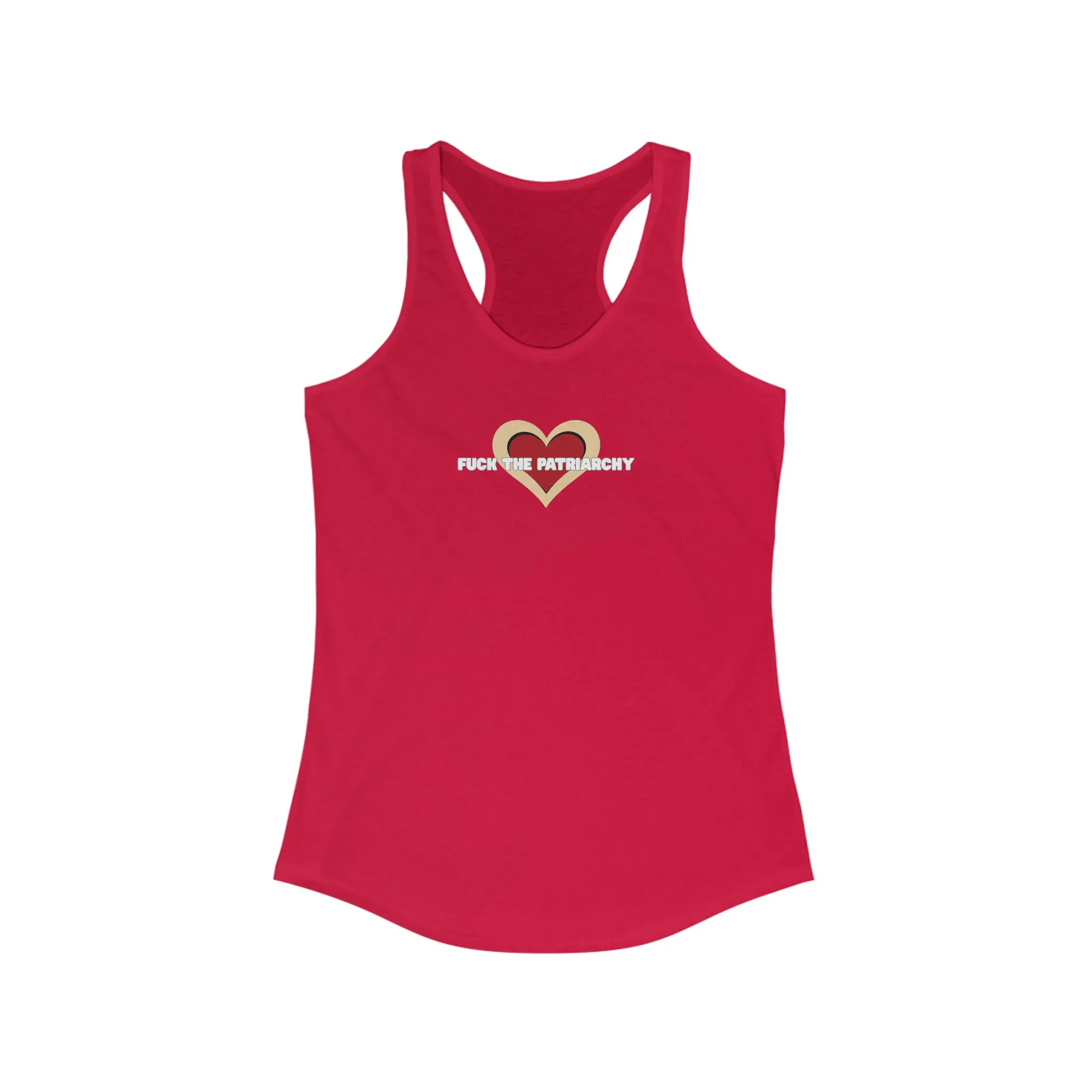 F*** THE PATRIARCHY Racerback Tank, Feminist Top for Activism, Summer Workout Gear, Bold Statement Apparel, LGBTQ+ Pridewear