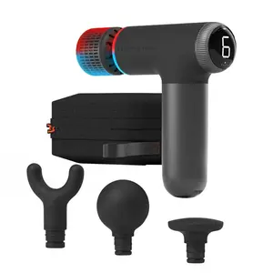 Sharper Image PowerBoost Pro with Hot and Cold Compact Electric Hand-Held Massager: Metal, 5 Pieces