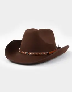 Star Band Felt Cowboy Hat