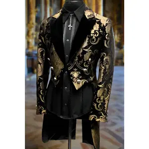VICTORIAN TAILCOAT - Gold/Black Tapestry