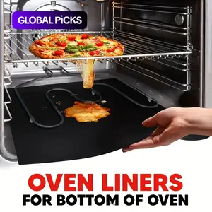 5PCS Non-Stick Oven Liners - Heavy Duty, Reusable & Heat Resistant Mats - Perfect for Electric & Gas Ovens, BBQ Grills, and Vacation Cooking - BPA & PFOA Free, Easy Clean, Ideal Party Favors & BBQ Accessories #GLOBAL PICKS