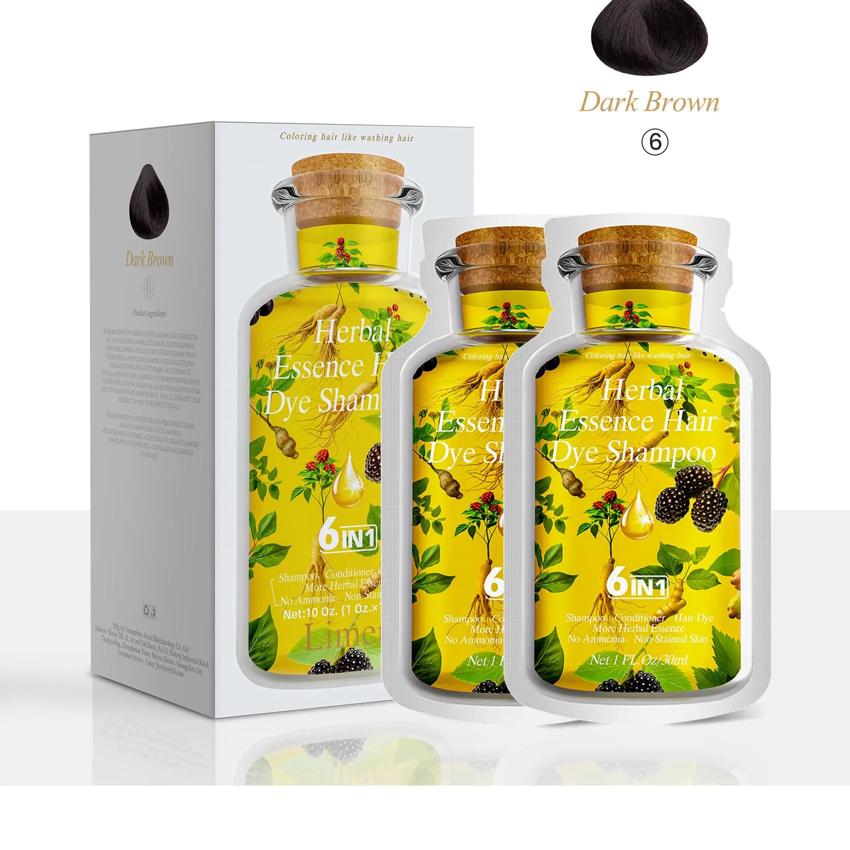 Dark Brown (Cover Grey Hair)