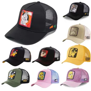 Some Bunny Cartoon Embroidered Baseball Cap Unisex Adjustable Snapback Mesh Sunscreen Trucker Hat for Comfort