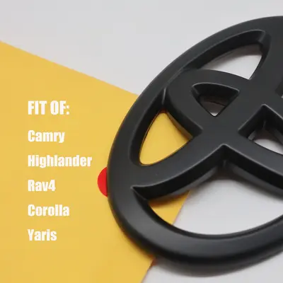 OVERLAY !! 2019 - 2024 TOYOTA RAV4 LE AWD Hybrid GLOSS BLACK OUT EMBLEM KIT - Foto 12