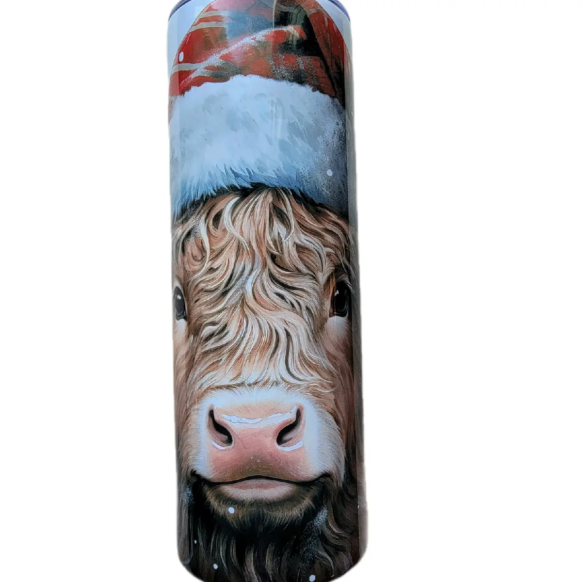 hyland christmas cow tumbler