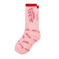 Von Dutch Red & Pink Crew Socks