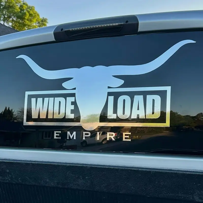 Wide Load Empire Longhorn Decal