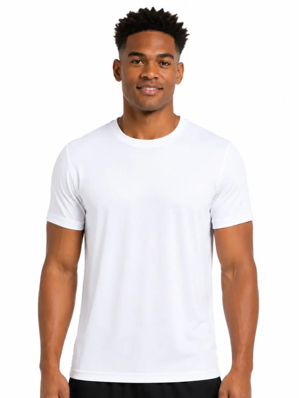 Men's Quick-Dry Polyester Performance T-Shirt - Classic Athletic Fit Crew Neck Short Sleeve, Durable Training Wear for Gym & Running, Breathable Menswear, Available in Multiple Sizes Sweat Tee Tee Tops Fitness Workout Shirt Crew Neck Sportswear, Performan