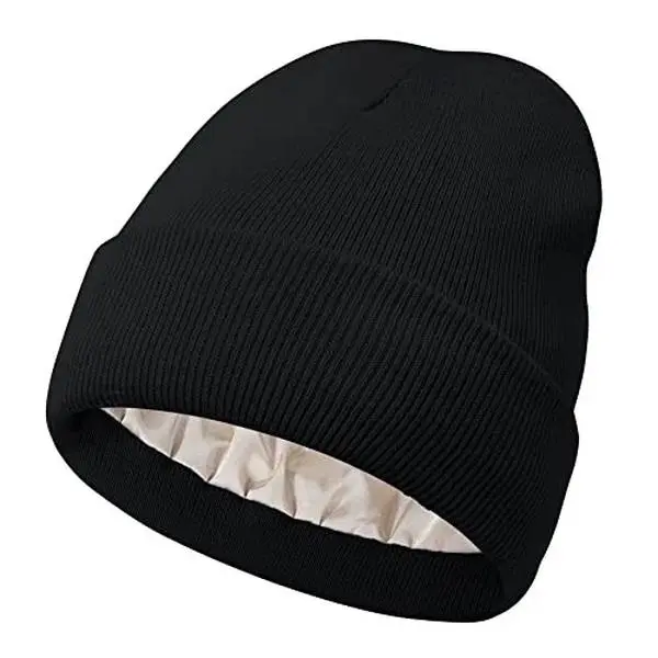 Solid Color Beanie Hats for Men, Boyfriend Gifts, Fall & Winter Outdoor Knitting Warm Hat for Men & Women, Fitted Hat, Daily Clothing Decor White Hat