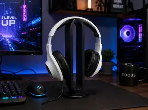Modern Gaming Headphone Stand for Desk | 3D Printed Headset Holder