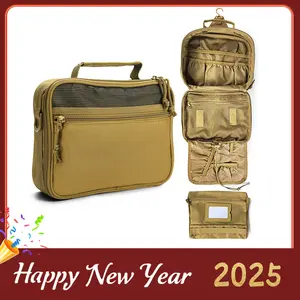 Mens Toiletry Travel Bag With Double Side full Open Design Travel Toiletry Organizer Dopp Kit Shaving Hygiene Bag Bathroom Hanging Toiletry Travel Bag